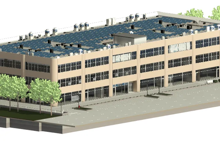 Modellazione BIM MEP  IMPIANTO FOTOLTAICO Centro Direzionale Archimede, S.Martino B.A., Vr