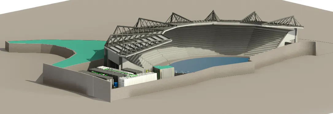 Modellazione  BIM MEP di IMPIANTO DI DEPURAZONE E POMPAGGIO, Vr